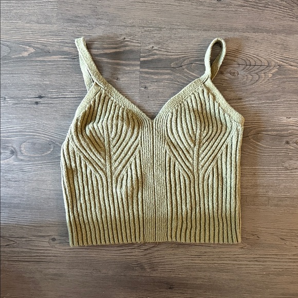 Auden Sage Green Ribbed Camisole - Picture 1 of 2